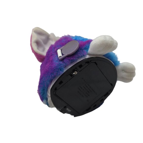 1999 Furby Babies Interactive Toy Pink Purple White Fur Tiger Electronics w/ Tag - Picture 7 of 11